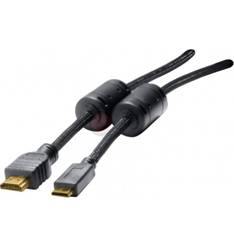Cable Mini Hdmi A Hdmi 1 3 Conexion Oro 2m Negro